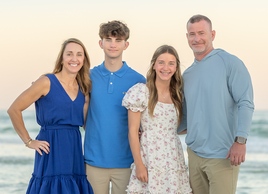 Brandon Gadoci with family